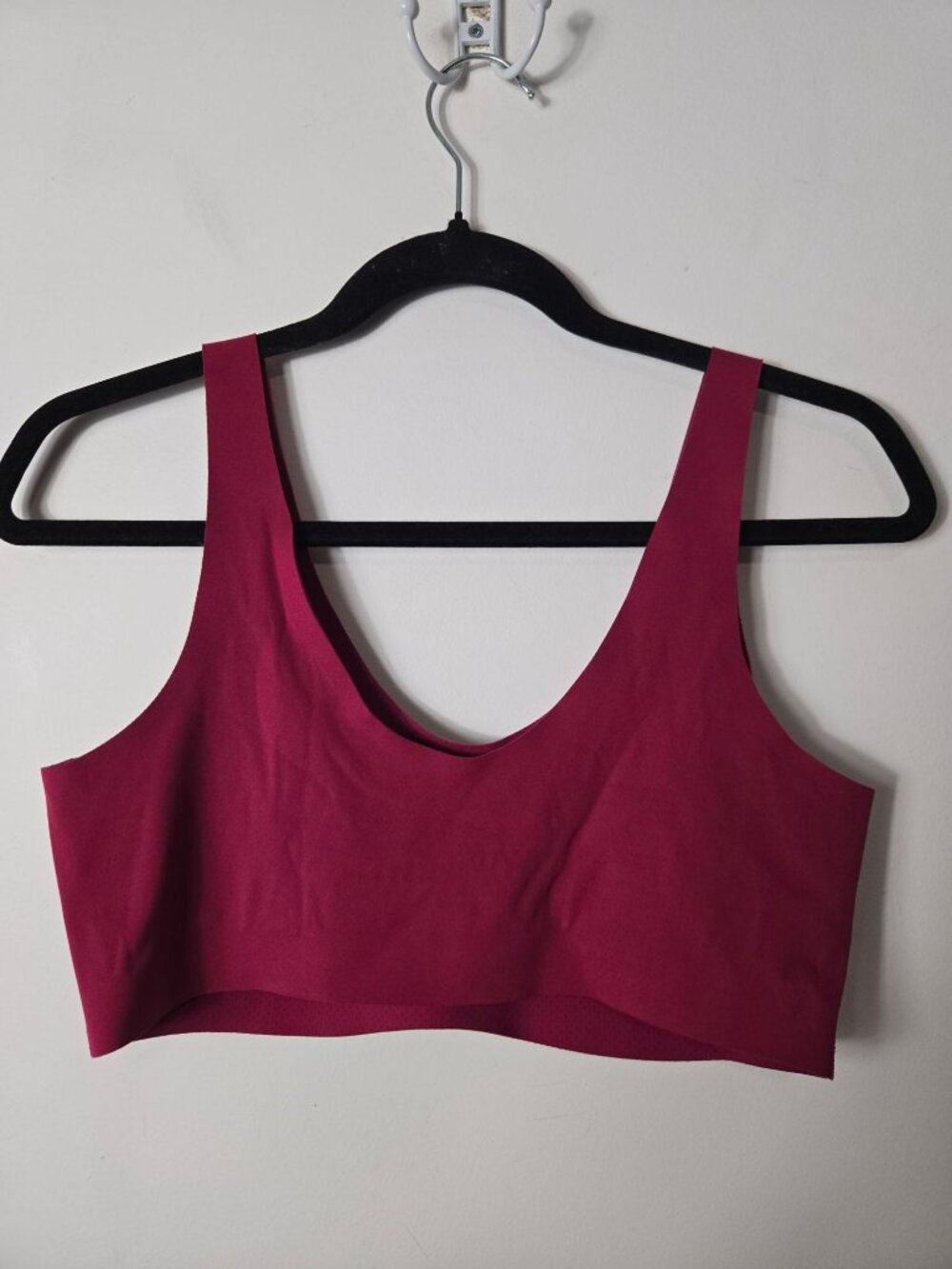 Knix LuxeLift Wireless Pullover Bra Size L Bralette Winterberry Seamless